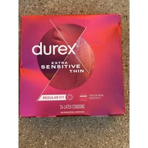Durex Extra Sensitive Condoms – Ultra Thin Lubricated Latex – 24 Exp 2029